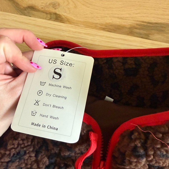 NWT Fuzzy Half Zip Fleece Jacket Women Long Sleeve Sherpa Pullover Smal - Picture 5 of 7